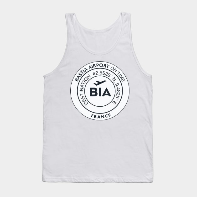 BIA BASTIA airport sticker Tank Top by Woohoo